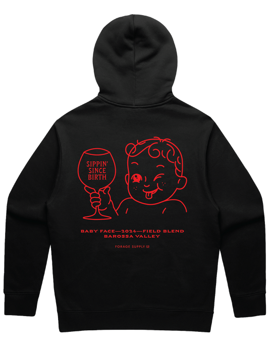 Baby Face No.6 Hoodie - Black