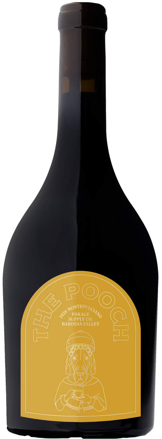 Bottle of The Pooch 2026 Preservative-Free Montepulciano by Forage Supply Co.